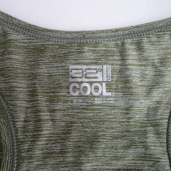 32 Degrees Cool Gray Sleeveless Racerback Tank Dress Women Size M Built-In Bra - Picture 5 of 8